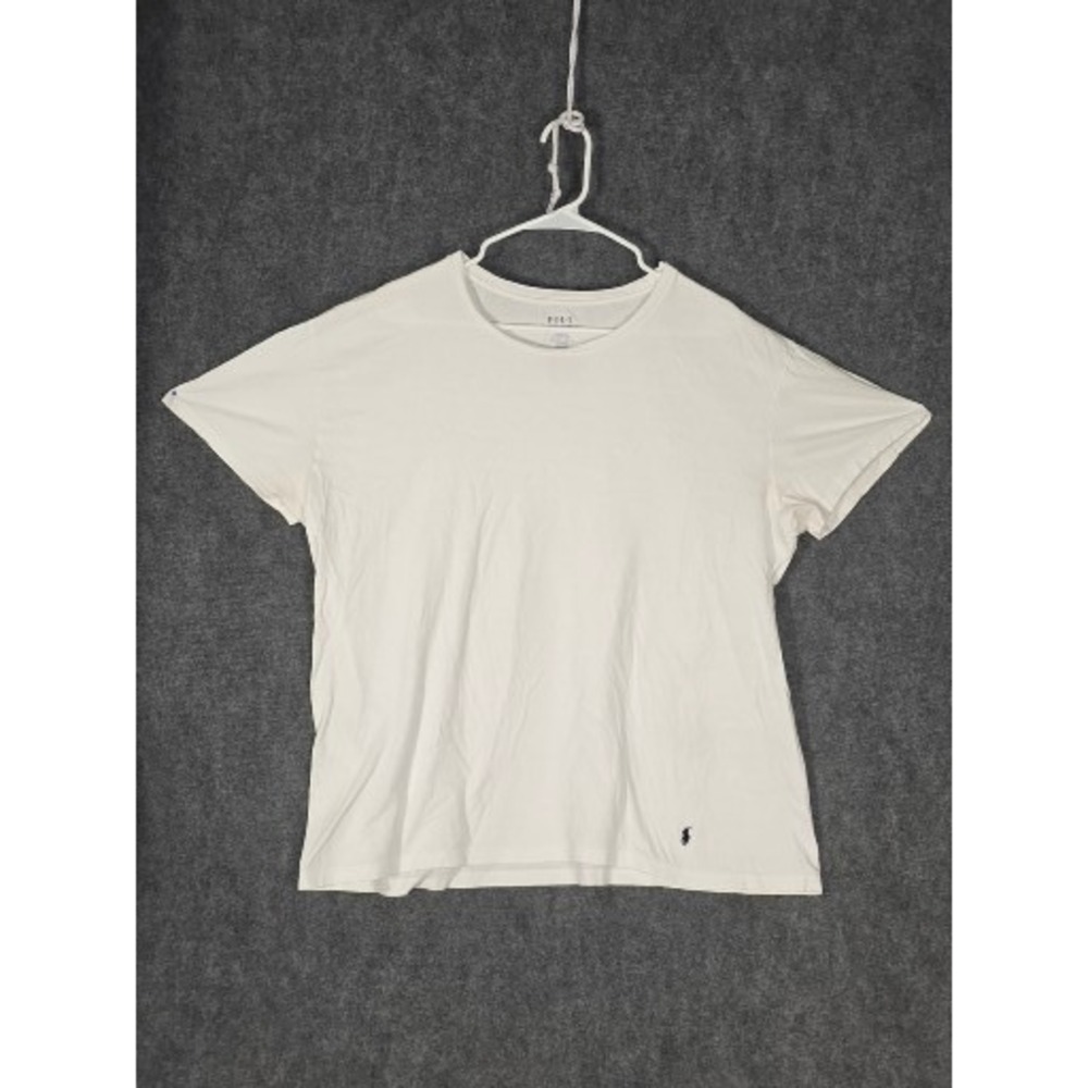 Polo Ralph Lauren Men Classic Fit White Cotton T Shirt XL Casual Logo Streetwear